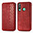 Custodia Portafoglio In Pelle Cover con Supporto S01D per Huawei P40 Lite E Rosso