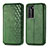 Custodia Portafoglio In Pelle Cover con Supporto S01D per Huawei P40 Pro Verde