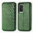 Custodia Portafoglio In Pelle Cover con Supporto S01D per Huawei P40 Verde