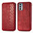 Custodia Portafoglio In Pelle Cover con Supporto S01D per Motorola Moto Edge 20 5G Rosso