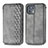 Custodia Portafoglio In Pelle Cover con Supporto S01D per Motorola Moto Edge 20 Lite 5G Grigio