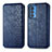 Custodia Portafoglio In Pelle Cover con Supporto S01D per Motorola Moto Edge 20 Pro 5G Blu