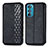 Custodia Portafoglio In Pelle Cover con Supporto S01D per Motorola Moto Edge 30 5G Nero