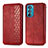 Custodia Portafoglio In Pelle Cover con Supporto S01D per Motorola Moto Edge 30 5G Rosso