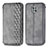 Custodia Portafoglio In Pelle Cover con Supporto S01D per Motorola Moto G Power (2021) Grigio