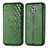 Custodia Portafoglio In Pelle Cover con Supporto S01D per Motorola Moto G Power (2021) Verde