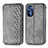 Custodia Portafoglio In Pelle Cover con Supporto S01D per Motorola Moto G Stylus (2022) 5G Grigio