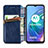Custodia Portafoglio In Pelle Cover con Supporto S01D per Motorola Moto G10