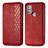 Custodia Portafoglio In Pelle Cover con Supporto S01D per Motorola Moto G20 Rosso