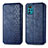 Custodia Portafoglio In Pelle Cover con Supporto S01D per Motorola Moto G22 Blu