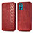 Custodia Portafoglio In Pelle Cover con Supporto S01D per Motorola Moto G22 Rosso