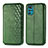 Custodia Portafoglio In Pelle Cover con Supporto S01D per Motorola Moto G22 Verde