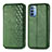 Custodia Portafoglio In Pelle Cover con Supporto S01D per Motorola Moto G31 Verde