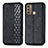 Custodia Portafoglio In Pelle Cover con Supporto S01D per Motorola Moto G60 Nero