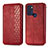 Custodia Portafoglio In Pelle Cover con Supporto S01D per Motorola Moto G60s Rosso