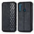 Custodia Portafoglio In Pelle Cover con Supporto S01D per Motorola Moto One Fusion Plus Nero