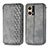 Custodia Portafoglio In Pelle Cover con Supporto S01D per Oppo F21 Pro 4G Grigio