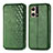 Custodia Portafoglio In Pelle Cover con Supporto S01D per Oppo F21 Pro 4G Verde