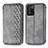 Custodia Portafoglio In Pelle Cover con Supporto S01D per Oppo K9S 5G Grigio