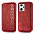 Custodia Portafoglio In Pelle Cover con Supporto S01D per Oppo Reno7 A Rosso