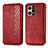 Custodia Portafoglio In Pelle Cover con Supporto S01D per Oppo Reno8 4G Rosso