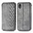 Custodia Portafoglio In Pelle Cover con Supporto S01D per Samsung Galaxy A01 Core Grigio