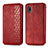 Custodia Portafoglio In Pelle Cover con Supporto S01D per Samsung Galaxy A20 SC-02M SCV46 Rosso