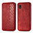 Custodia Portafoglio In Pelle Cover con Supporto S01D per Samsung Galaxy A21 SC-42A Rosso