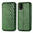Custodia Portafoglio In Pelle Cover con Supporto S01D per Samsung Galaxy A51 4G Verde