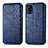 Custodia Portafoglio In Pelle Cover con Supporto S01D per Samsung Galaxy A51 5G Blu