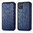 Custodia Portafoglio In Pelle Cover con Supporto S01D per Samsung Galaxy A81 Blu