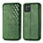 Custodia Portafoglio In Pelle Cover con Supporto S01D per Samsung Galaxy A81 Verde