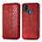 Custodia Portafoglio In Pelle Cover con Supporto S01D per Samsung Galaxy F41 Rosso