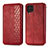 Custodia Portafoglio In Pelle Cover con Supporto S01D per Samsung Galaxy F62 5G Rosso