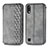 Custodia Portafoglio In Pelle Cover con Supporto S01D per Samsung Galaxy M10 Grigio