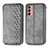 Custodia Portafoglio In Pelle Cover con Supporto S01D per Samsung Galaxy M13 4G Grigio