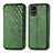 Custodia Portafoglio In Pelle Cover con Supporto S01D per Samsung Galaxy M31s Verde