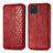 Custodia Portafoglio In Pelle Cover con Supporto S01D per Samsung Galaxy M32 4G Rosso