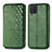 Custodia Portafoglio In Pelle Cover con Supporto S01D per Samsung Galaxy M32 4G Verde