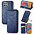 Custodia Portafoglio In Pelle Cover con Supporto S01D per Samsung Galaxy M33 5G