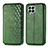 Custodia Portafoglio In Pelle Cover con Supporto S01D per Samsung Galaxy M33 5G Verde