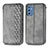 Custodia Portafoglio In Pelle Cover con Supporto S01D per Samsung Galaxy M52 5G Grigio