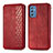 Custodia Portafoglio In Pelle Cover con Supporto S01D per Samsung Galaxy M52 5G Rosso
