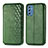 Custodia Portafoglio In Pelle Cover con Supporto S01D per Samsung Galaxy M52 5G Verde