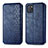 Custodia Portafoglio In Pelle Cover con Supporto S01D per Samsung Galaxy M60s Blu