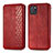 Custodia Portafoglio In Pelle Cover con Supporto S01D per Samsung Galaxy M60s Rosso