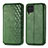 Custodia Portafoglio In Pelle Cover con Supporto S01D per Samsung Galaxy M62 4G Verde