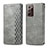 Custodia Portafoglio In Pelle Cover con Supporto S01D per Samsung Galaxy Note 20 Ultra 5G Grigio