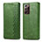 Custodia Portafoglio In Pelle Cover con Supporto S01D per Samsung Galaxy Note 20 Ultra 5G Verde