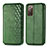 Custodia Portafoglio In Pelle Cover con Supporto S01D per Samsung Galaxy S20 FE 5G Verde